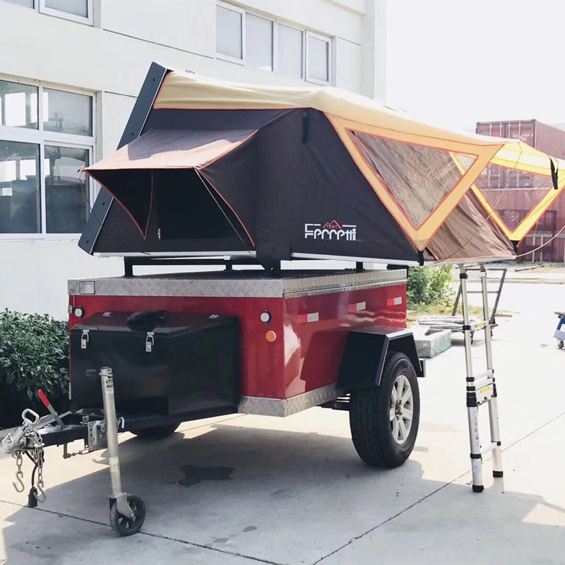 Серая автомобильная крыша верхняя палатка для транспортного средства Diy 4 человека Кампинг площадь 2,4 квадратных метров